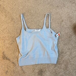Old Navy Light Blue cropped sweater tank
